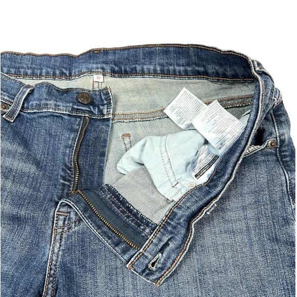 Levi's Jean Shorts‎ Mid-Length Medium Wash Blue Women's 32 Cotton Stretch Denim - Picture 10 of 12